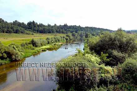 Участок под базу отдыха 1.4 га  на берегу реки, Калужская область