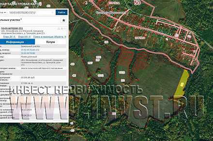 Земельный участок у леса 3.7 Га, Троицкое